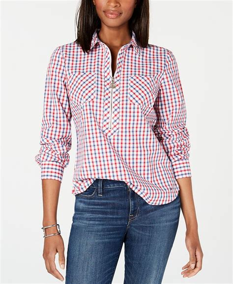 macy's tommy hilfiger women's blouses.